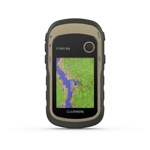 Garmin eTrex 32x, Outdoor Handheld GPS Unit, Altimeter and Compass Sensors, Button Operated, Preloaded Maps, 2.2" Sunlight Readable Colour Display