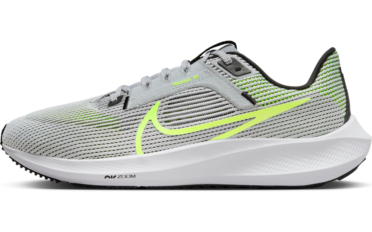 NIKE Men's Running, Wolf Grey Volt Black White, 10.5 AU