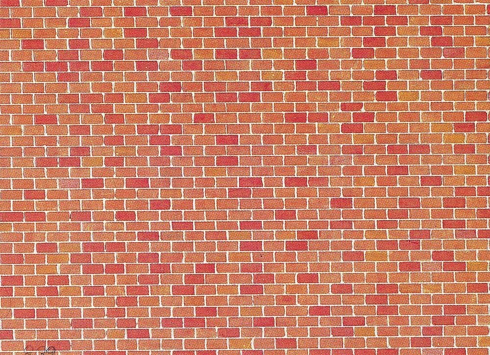 Faller 170608 Brick sheetScenery and Accessories, Red