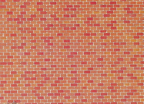 Faller 170608 Brick sheetScenery and Accessories, Red