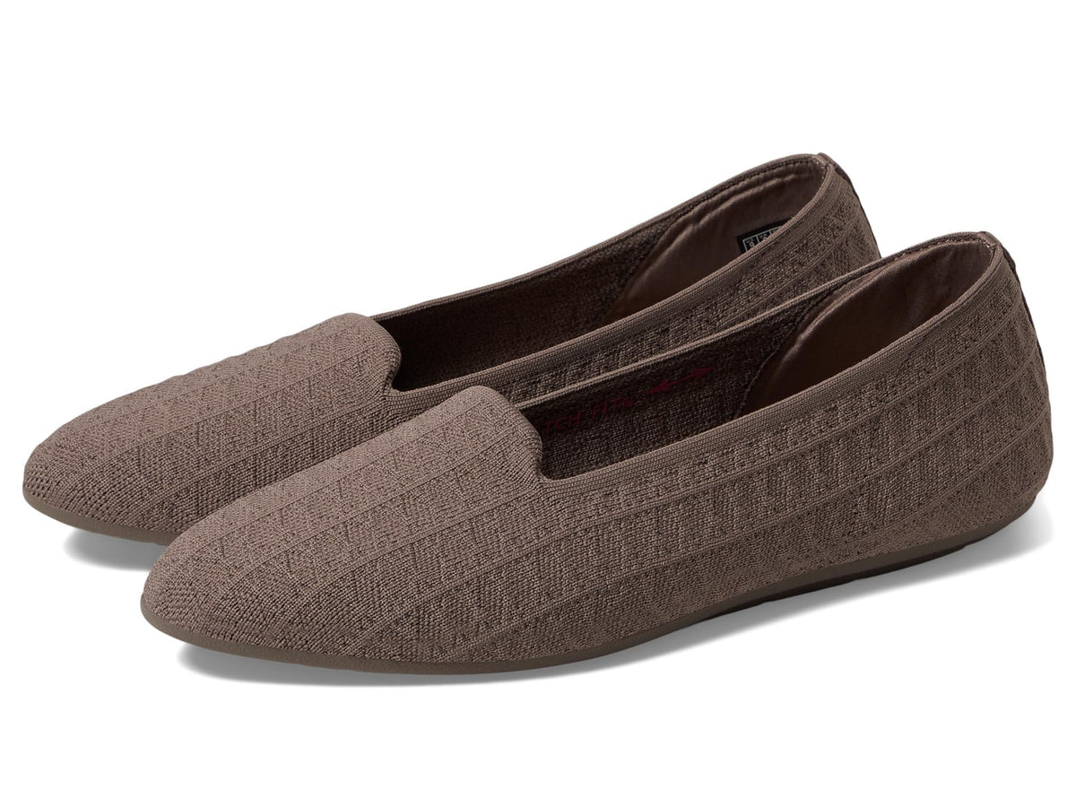 SKECHERS Women's Cleo 2.0-Look at You Ballet Flat, Taupe, 9