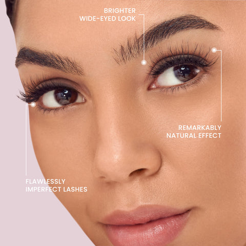 KISS The New Natural, False Eyelashes, Neo', 12mm-14mm, Includes 24 Wisps, Contact Lens Friendly, Easy to Apply, Reusable Strip Lashes