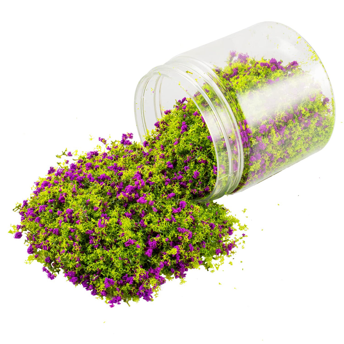 Colorful Tree Powder Model Tree Tufted for DIY Miniature Lowland Model Shrub Bushy Tuft Architecture Building Model Railway Fairy Garden Diorama Scenery (Purple)