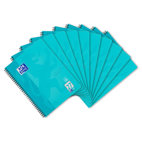 Oxford Writing pad 400086492"Touch" Lined, Aqua 10 Aqua