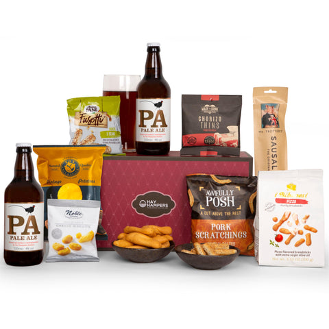 Hay Hampers Craft Beer & Snacks Gift Hamper -Birthday Gifts for Men, Birthday Gifts for Women, Gifts for Dad, Hamper Gifts