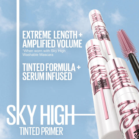 Maybelline Lash Sensational Mascara and Tinted Primer Set, Includes Cosmic Black Mascara and Soft Black Primer, 1 Makeup Gift Set