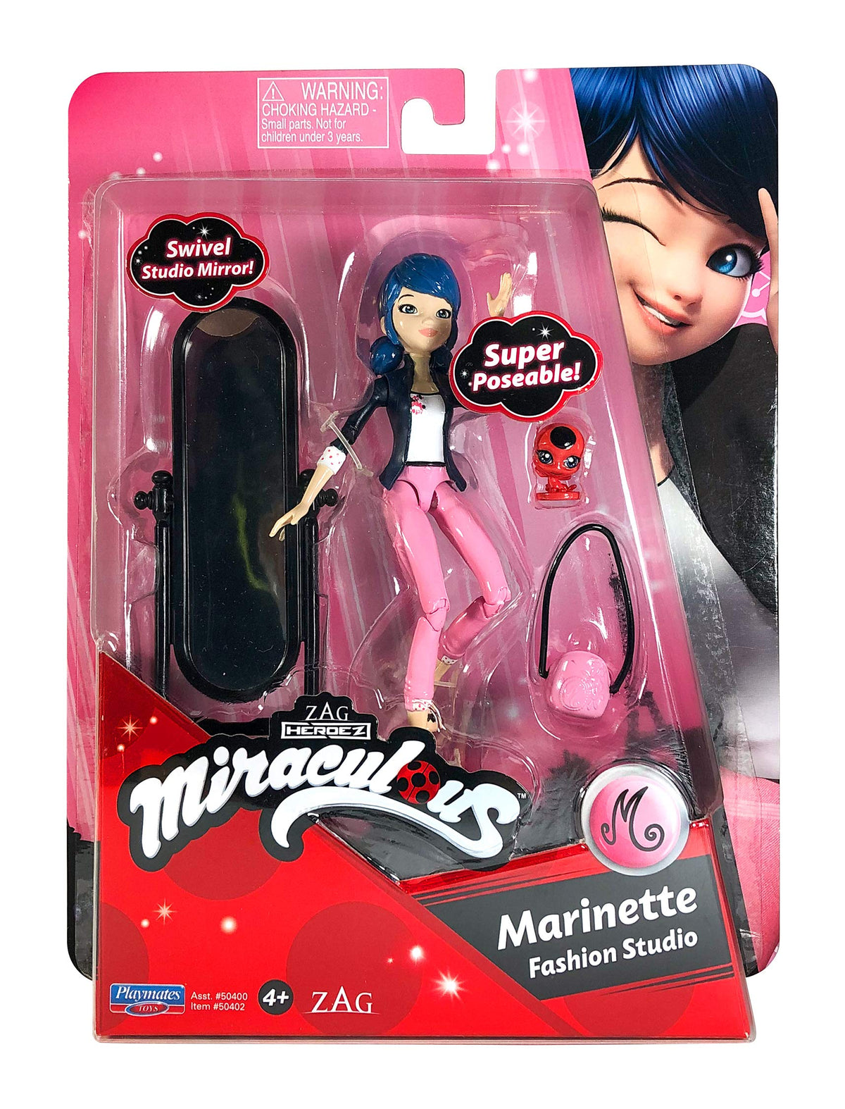 BANDAI Miraculous: Tales Of Ladybug And Cat Noir Small Marinette Doll | 12cm Miraculous Marinette Doll With Accessories | Fashion Studio Marinette Toy | Miraculous Toys Miraculous Dolls Range