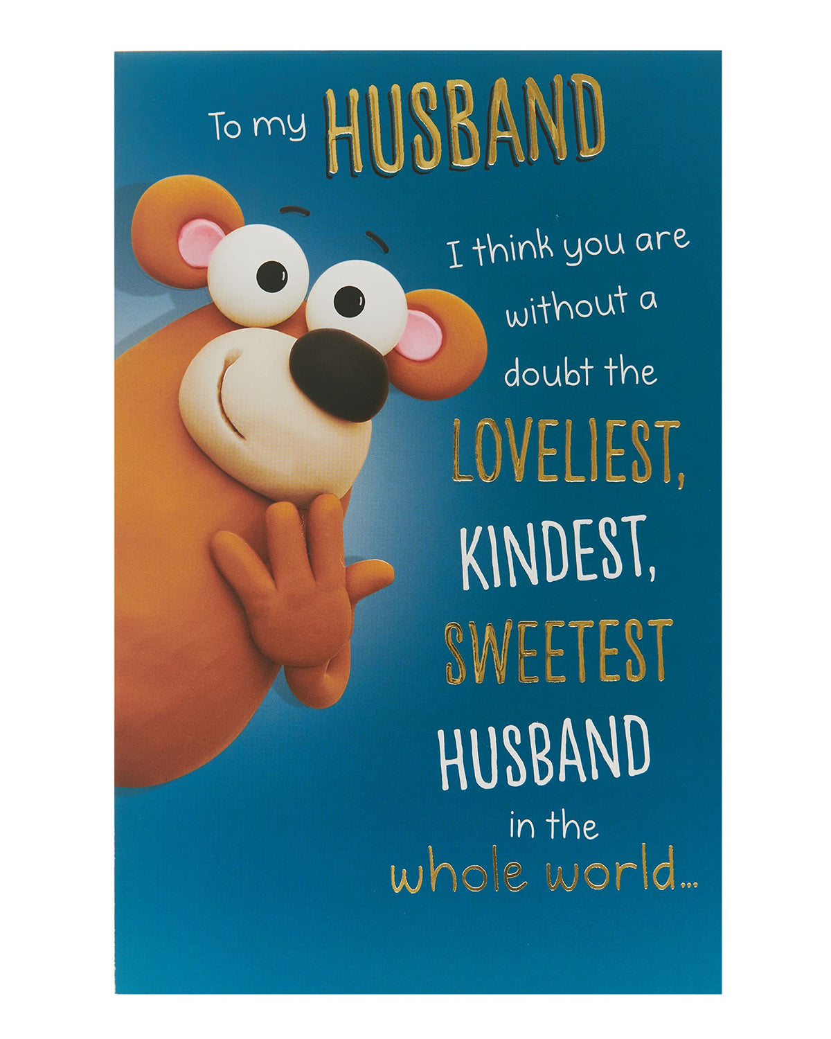 UK Greetings Husband Birthday Card - Funny Design