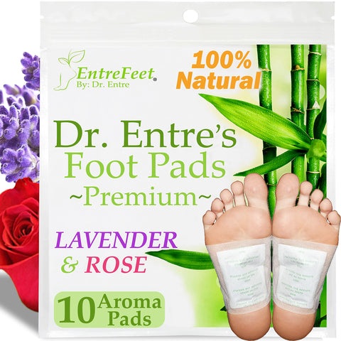 Dr. Entre's Detox Foot Patches: All Natural Detox Foot Pads to Remove Body Toxins, Pain Relief, Sleep Aid | Deep Cleansing Foot Detox Patches, 10 Pack