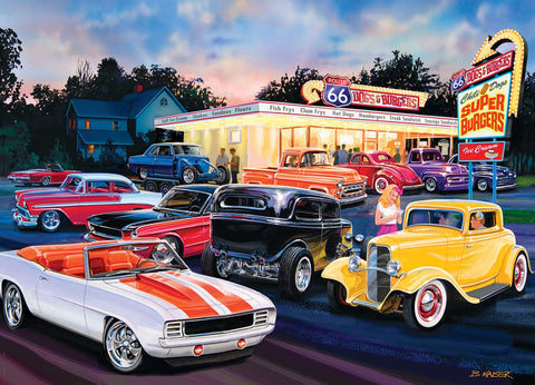 Masterpieces 1000 Piece Jigsaw Puzzle for Adults, Family, Or Kids - Dogs & Burgers - 19.25"x26.75"