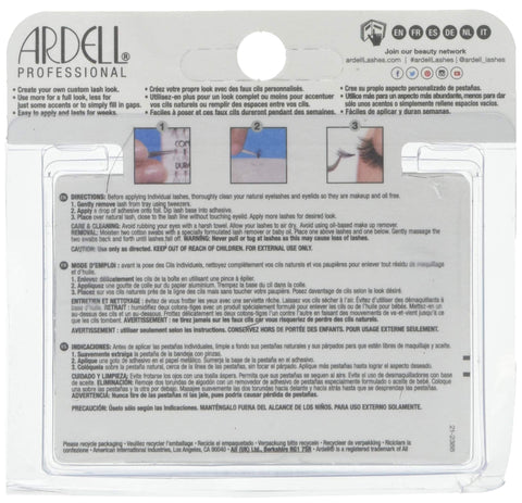 Ardell Double Up Individual Eyelashes Knot Free Naturals Medium Black (12 Pack)
