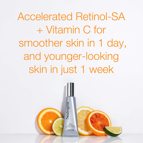 Neutrogena Rapid Tone Repair Retinol + Vitamin C Dark Spot Corrector Daily Face Serum, 1 oz