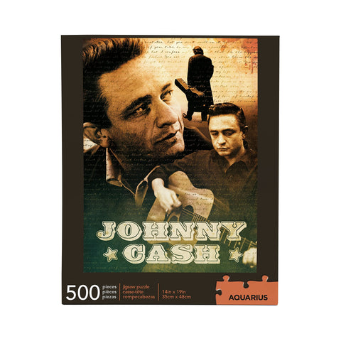 AQUARIUS Johnny Cash Puzzle (500 Piece Jigsaw Puzzle) - Glare Free - Precision Fit - Officially Licensed Johnny Cash Merchandise & Collectibles - 14 x 19 Inches