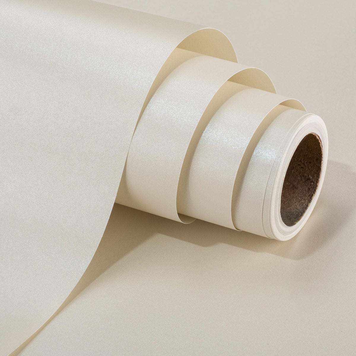 Yarcony Shimmer Off White Wrapping Paper Roll - 17 Inch X 33 Feet - Solid Color Pearly-lustre Gift Wrap Birthday Wrapping Sheets for Baby Shower, Weddings, Bridal Shower, Christmas and Anniversaries