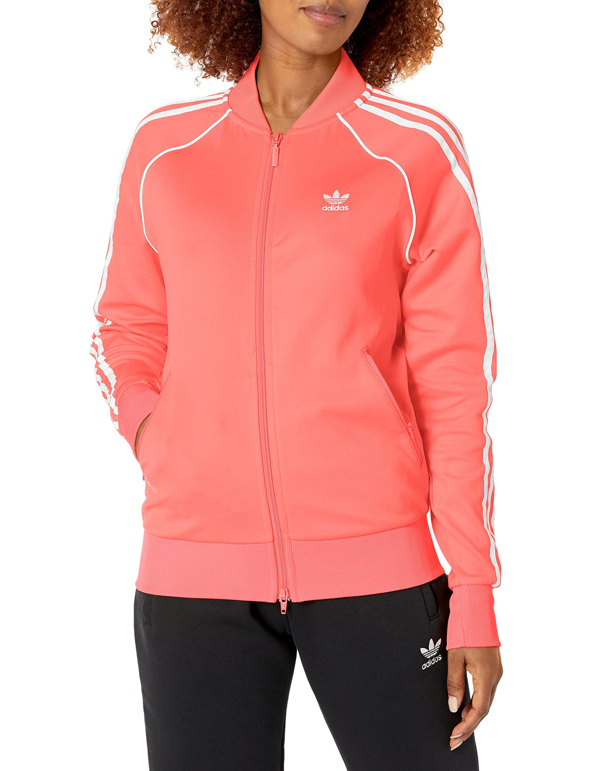 adidas Originals womens Superstar Jacket Track Top, Semi Turbo (Primeblue), XX-Small US