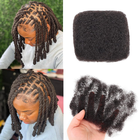 Afro Kinkys Bulk Human Hair For Dreadlock Extensions Afro Curly Hair Bulk, Repair Locs,Twist ,Braiding,Natural black can be bleached and dyed,crochet hair,afro hair balls for black women