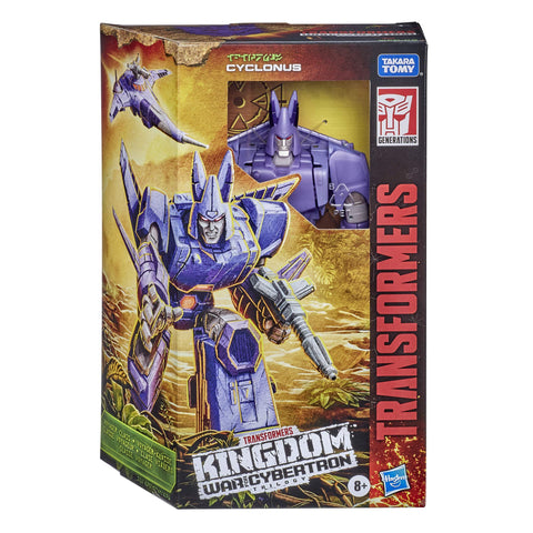 Transformers Toys Generations War for Cybertron: Kingdom Voyager WFC-K9 Cyclonus Action Figure - Kids Ages 8 and Up, 7-inch