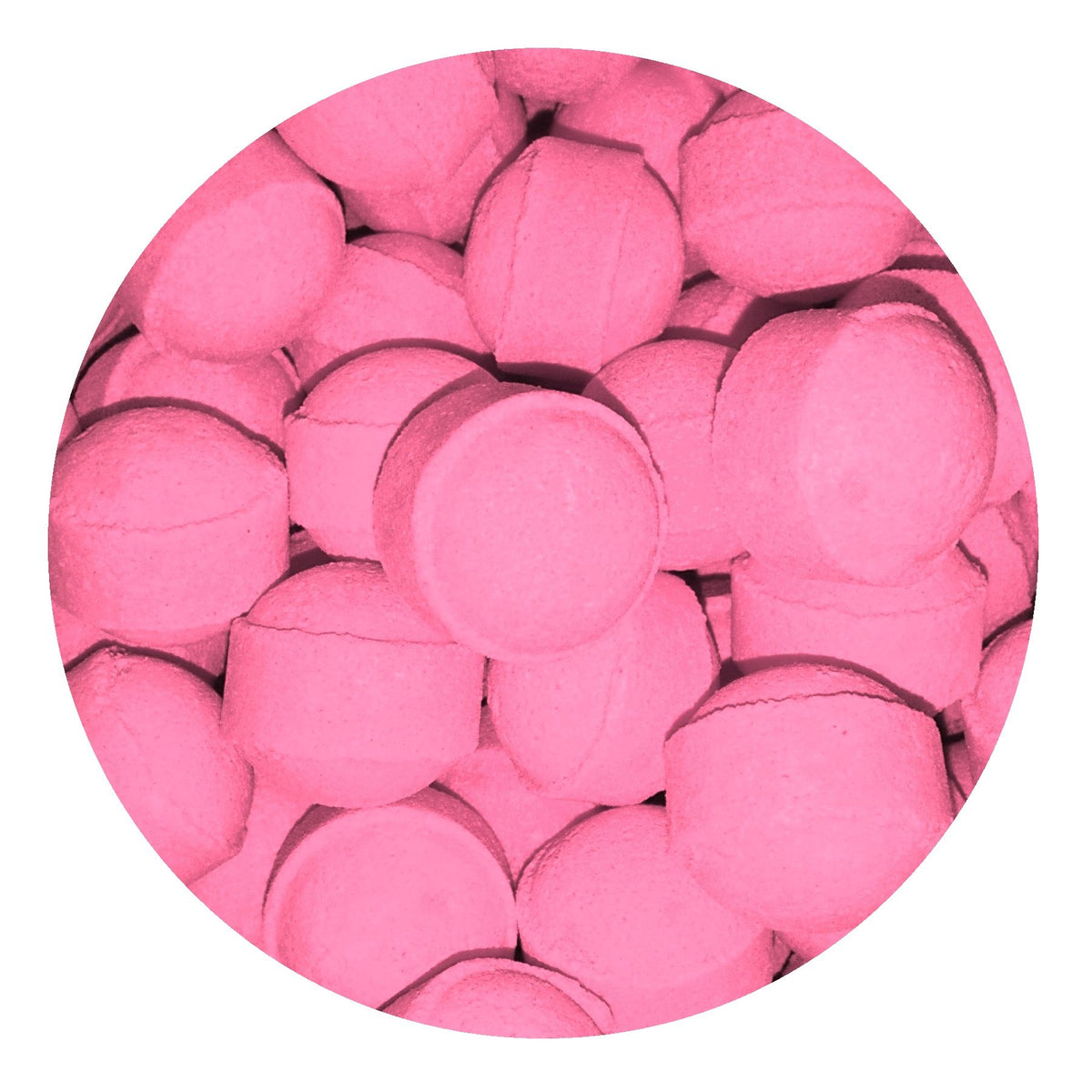 1kg Rhubarb & Custard Scented Bath Marbles Fizzers Mini Bombs (Approximately 100)