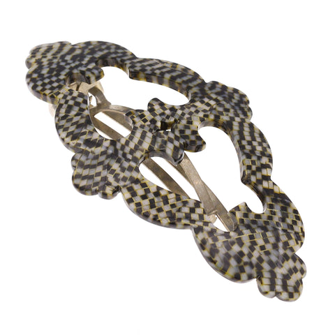 YOHOWA Men Cummerbund Bow Tie Set Paisley Black Silk Pre-Tied Bowtie Handkerchief Cufflinks Formal Wedding Party Prom