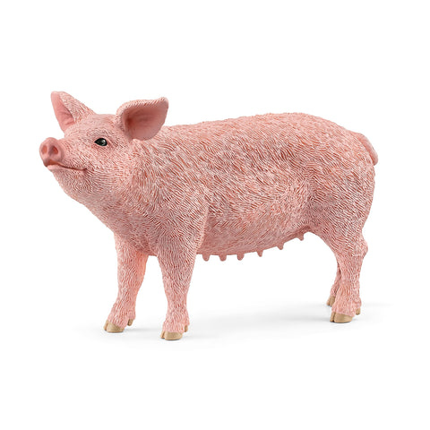 Schleich Farm World, Realistic Farm Animal Toys for Kids Ages 3 and Above, Pig Toy Figurine , 2.3 inch