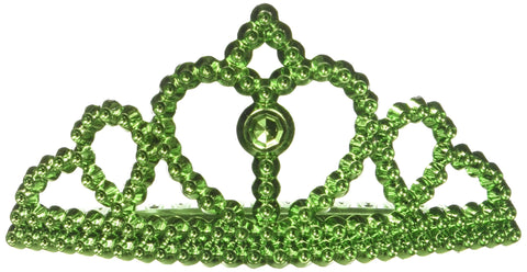 amscan girls St. Patrick's Day Metallic Plastic Tiara, Party Favor 4 H x 2 1 W D Green, Green, Newborn US