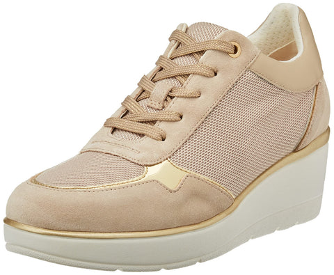Geox - d ilde sneaker - 40 - taupe-beige