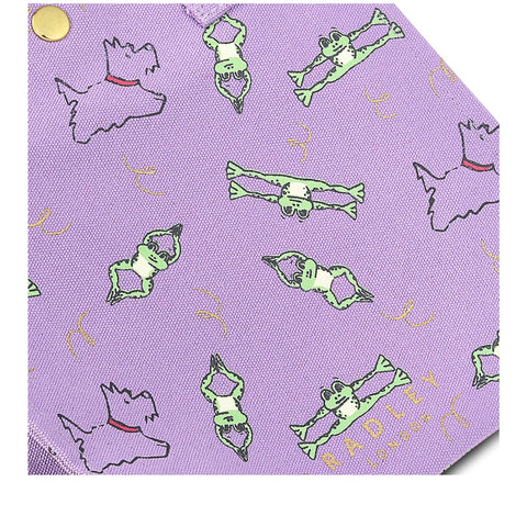 RADLEY London Jumping for Joy- Small Open Top Tote Bag Recycled Fabric in Lavender Lilac