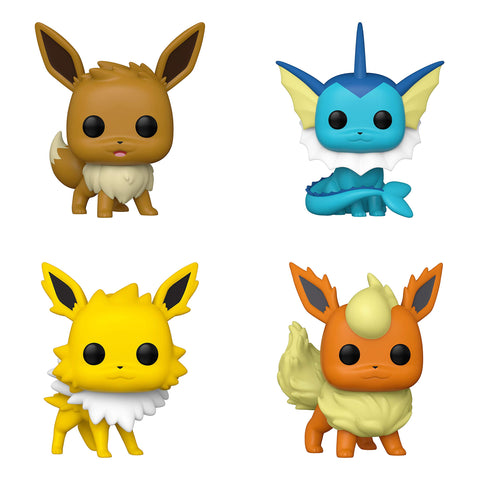 Funko Games: POP! Pokemon Collectors Set 1 - Eevee, Vaporeon, Jolteon, Flareon