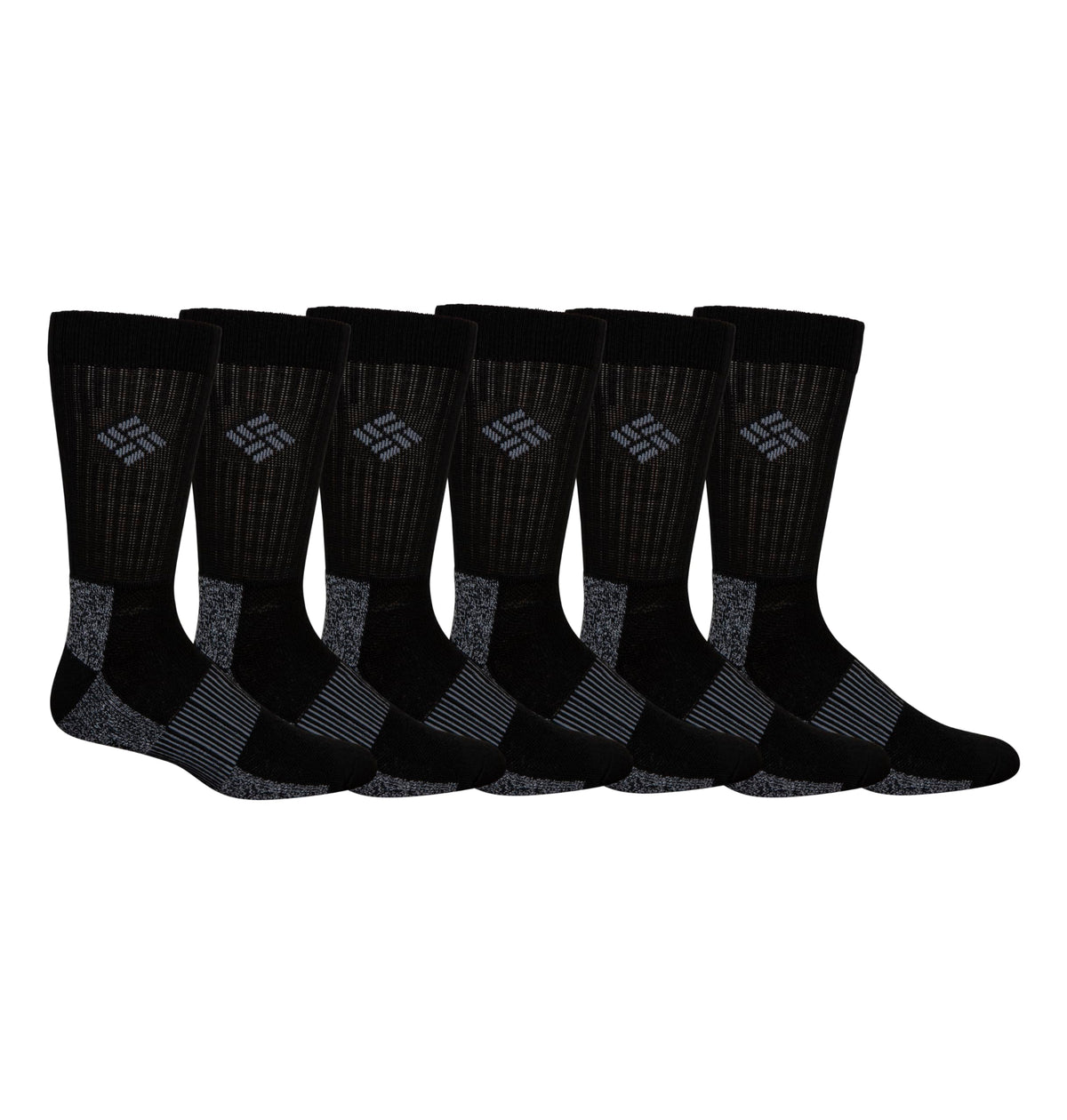 Columbia Men's Rcl630mazbk26pr Socks, Black, 4.5-12 UK