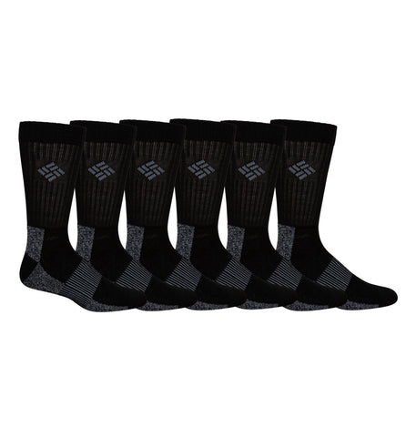 Columbia Men's Rcl630mazbk26pr Socks, Black, 4.5-12 UK