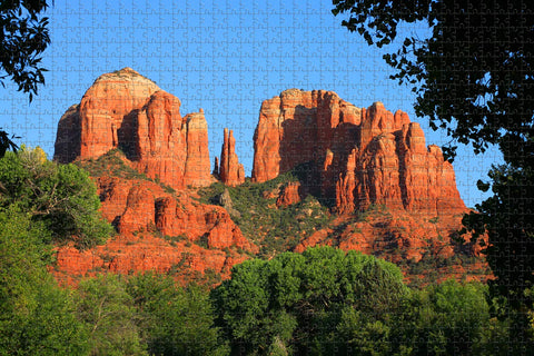 Umsufa Sedona Canyon Arizona USA Jigsaw Puzzle for Adults 1000 Piece Wooden Travel Gift Souvenir