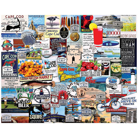 White Mountain Puzzles I Love Cape Cod - 1000 Piece Jigsaw Puzzle