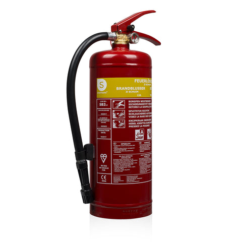 Smartwares FEX-15230 3L Foam Fire Extinguisher for A&B Fires Suitable for Office and Home Use with Stand Included