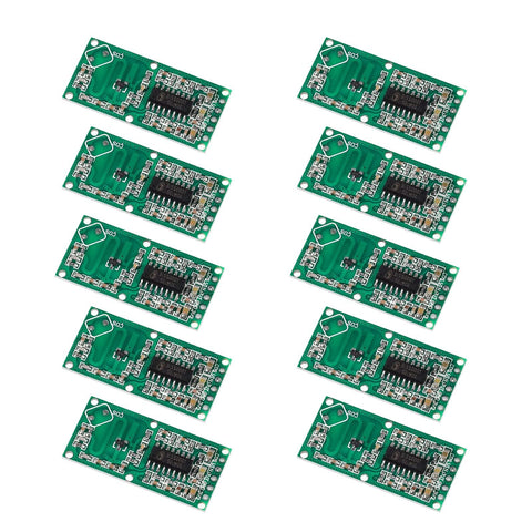 APKLVSR RCWL-0516 Microwave Radar Sensor, RCWL-0516 Switch Module Human Induction Board Detector Human Sensor Body Sensor Module Output 3.3 V, Pack of 10