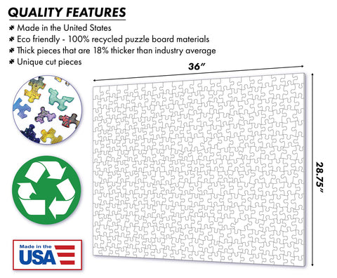 Springbok's 1500 Piece Jigsaw Puzzle Table Treats - Made in USA