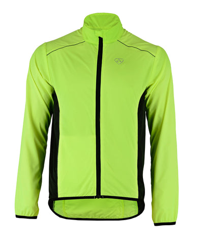 DHERA Sports Wind Stopper Water Repellent Shower Proof Breathable Lightweight High Visibility Rain Cycling Men Jacket