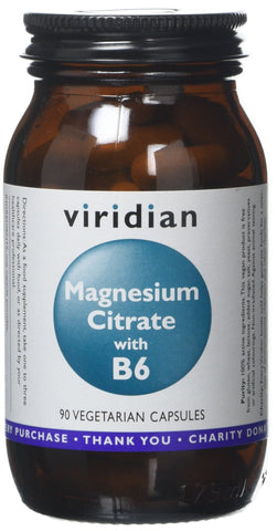 Viridian Magnesium Citrate with B6 - 90 Vegicaps