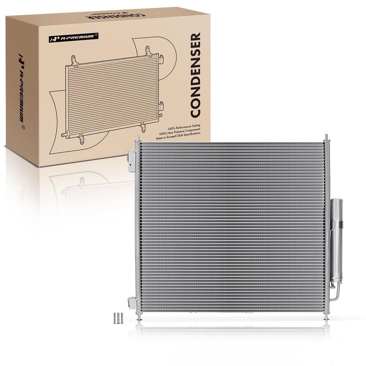 A-Premium Air Conditioning A/C Condenser Compatible with Land Rover Range Rover 2013-2020, Range Rover Sport 2014-2019, Discovery 2017-2019, 3.0L 5.0L, Replace# 4433, 940408