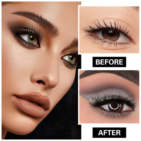 QIUFSSE Black Matte Eyeshadow Single Shimmer Smoky Eyeshadow Palette Powder Eyeliner High Pigment Long-lasting Sombras De Ojos Profesional Goth Makeup Eye Shadow Palette Makeup-Black