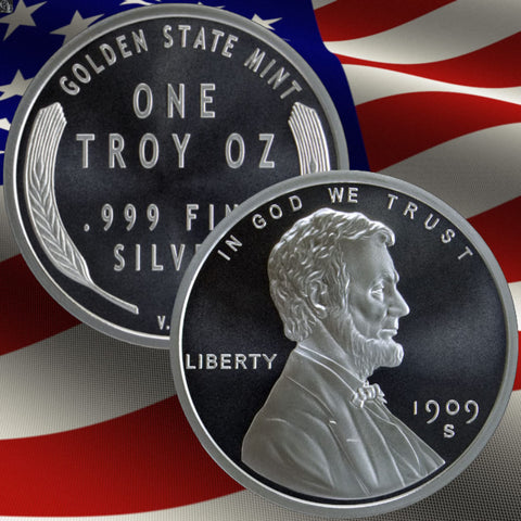 1 Troy Oz. Lincoln Wheat Cent Authentic Silver Round| Commemorative Piece Made from .999 Fine Silver Made in USA +Includes Free Protective Capsule