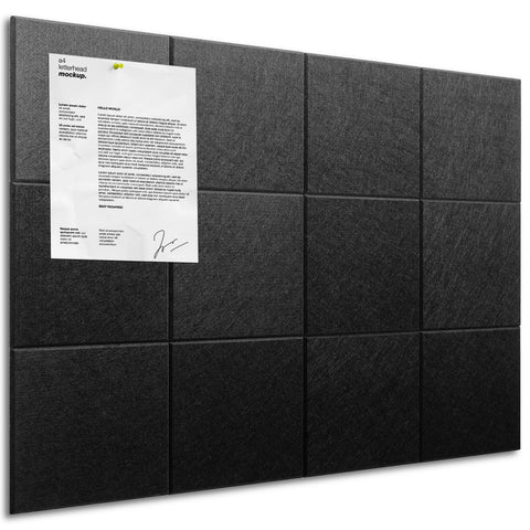 Large Cork Board Alternative - 12 Pack Felt Wall Tiles with Safe Removable Adhesive Tabs, Cork Boards for Walls Cork Board for Office Pin Board Bulletin Board 47"x35"