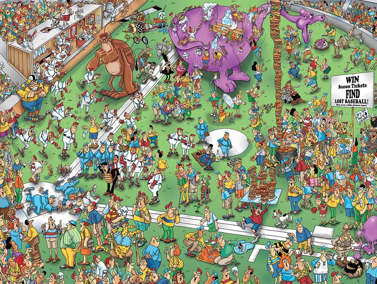 Jan Van Haasteren Comic Crowds Collection Lost Ball Puzzle - 750Piece