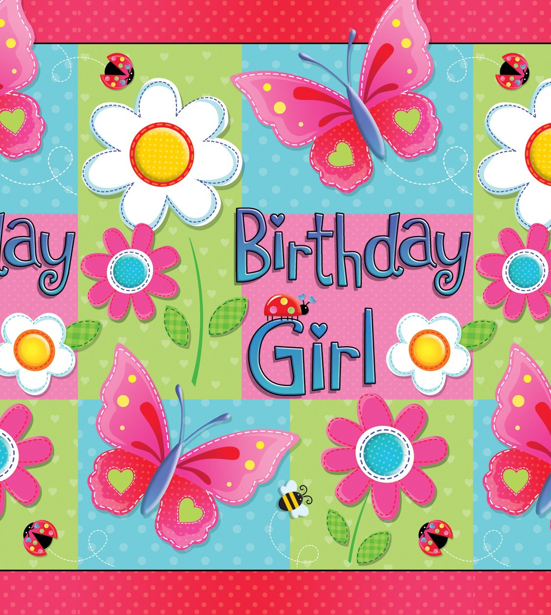 amscan Birthday Party Garden Party Table Cover (Each)