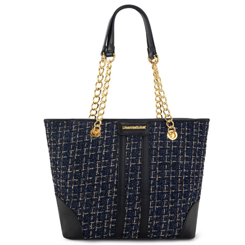 Montana West MEDIUM Chain Shoulder Bag for Women Hobo Handbags Tote Purse, A-dark Blue