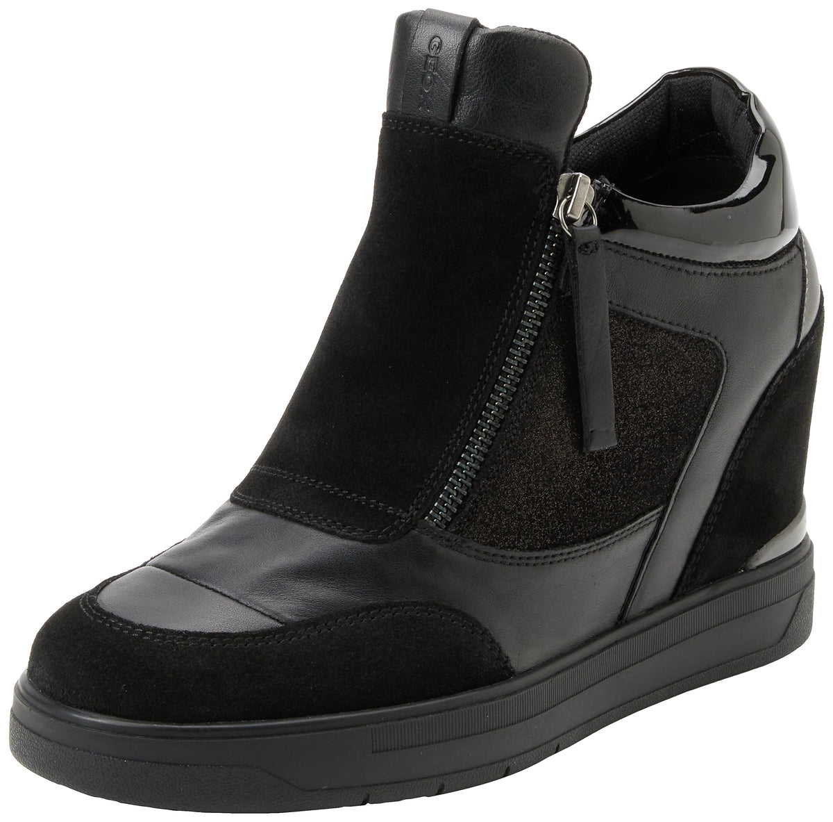Geox Women's D Maurica A Trainers, black, 7 US