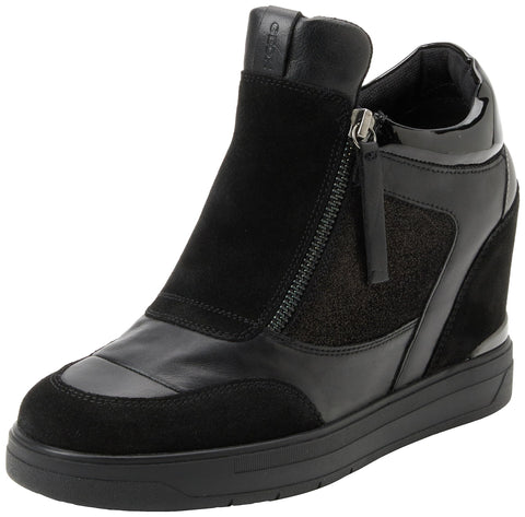 Geox Women's D Maurica A Trainers, black, 7 US