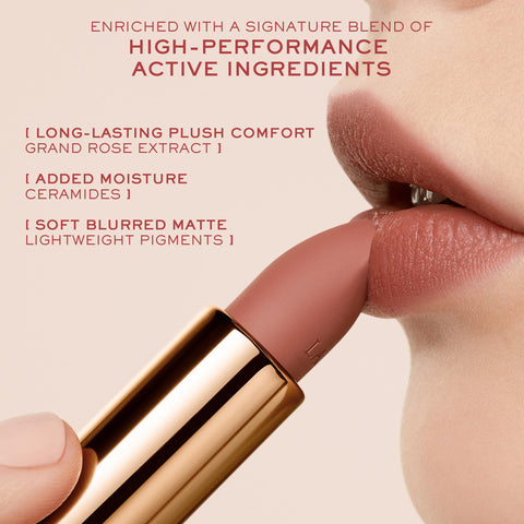 LancÃƒÆ’Ã†â€™Ãƒâ€ Ã¢â‚¬â„¢ÃƒÆ’Ã¢â‚¬Å¡Ãƒâ€šÃ‚Â´me L'Absolu Rouge Intimatte Hydrating Matte Lipstick - Buildable & Lightweight Formula with a Soft Matte Finish - Up To 12HR Comfort- 320 Hush Hush: cool mauvey nude