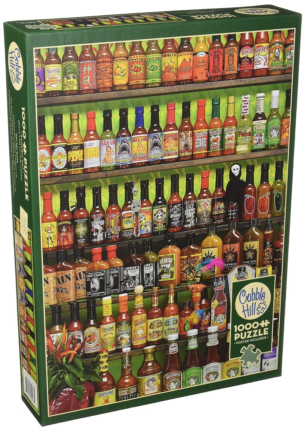 Cobblehill 80063 1000 pc Hot Sauce Puzzle, Various