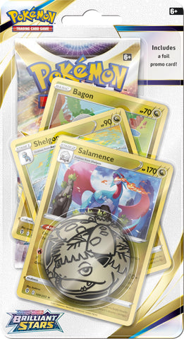 PokÃ©mon | TCG: Sword & Shield 9 Brilliant Stars Premium Checklane Blister Display | Card Game | Ages 6+ | 2 Players | 10 Minutes Playing Time