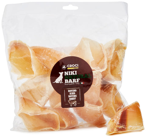 Croci Niki Natural Barf - White bovine hoof, natural snack for dogs, ideal for the Barf Diet, 500g